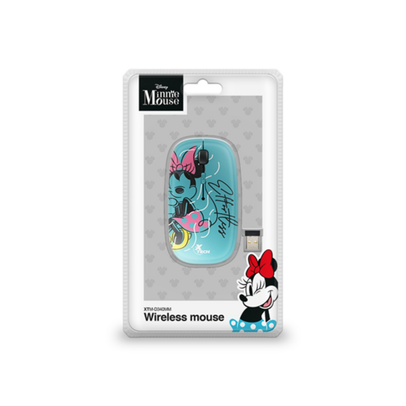 Mouse Xtech Disney Minnie Mouse Wireless Optical USB 4 Botones