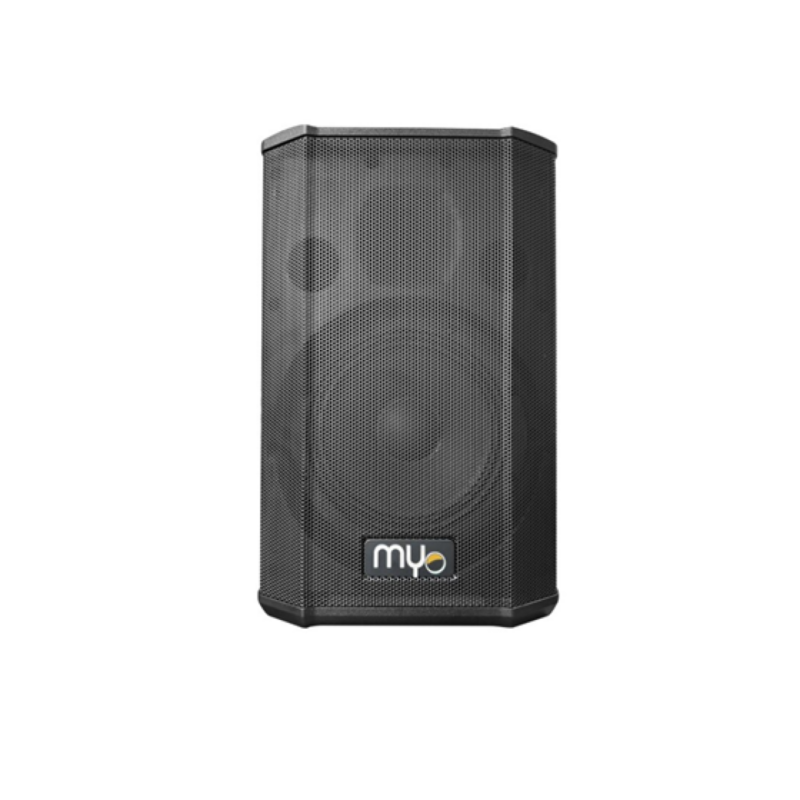 Bocina Myo Max800 8" Portatil Con Subwoofer Y Microfono Wireless Uhf