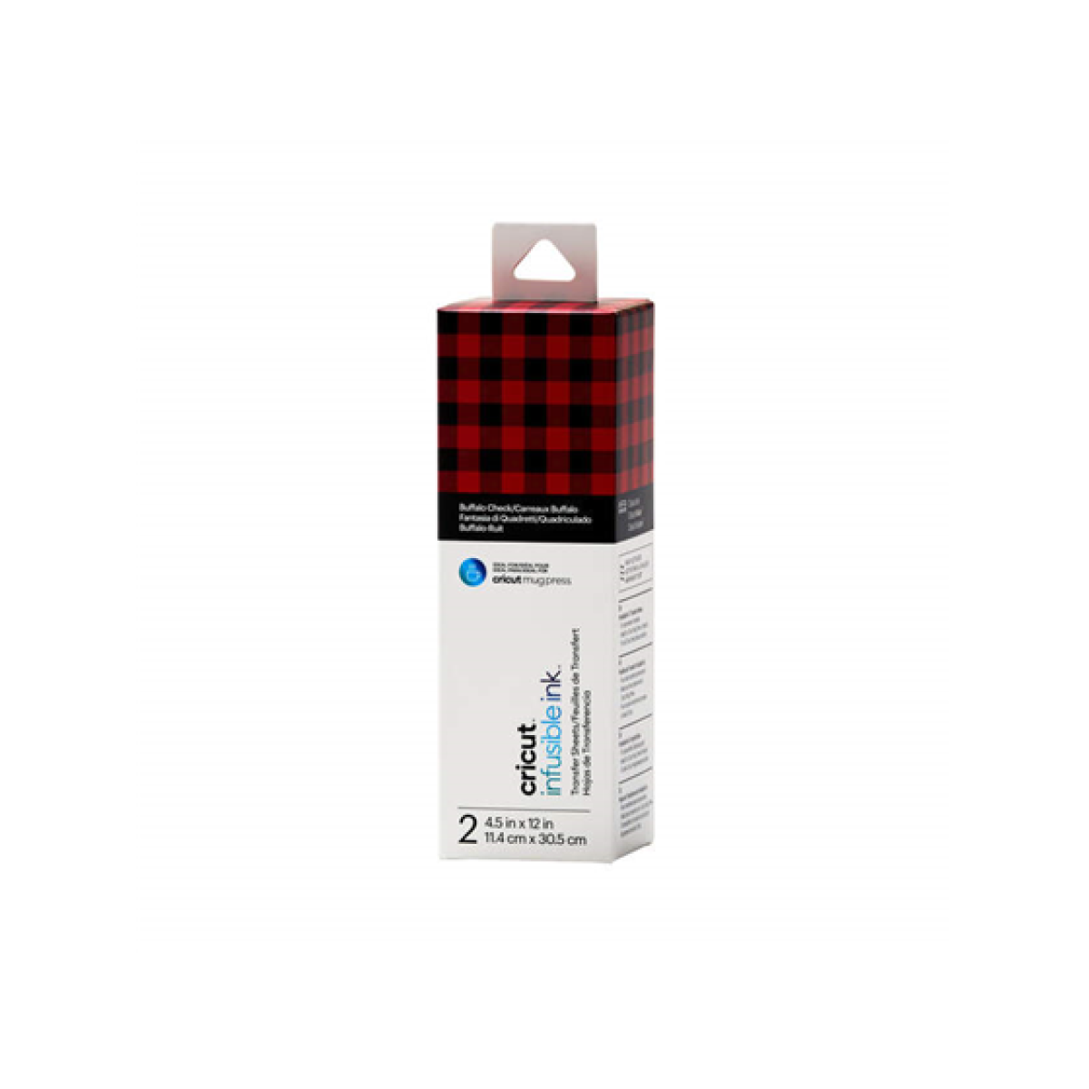 Paquete Hojas Cricut Transferencia Tinta Sublimacion 4.5X12" Buffalo Check
