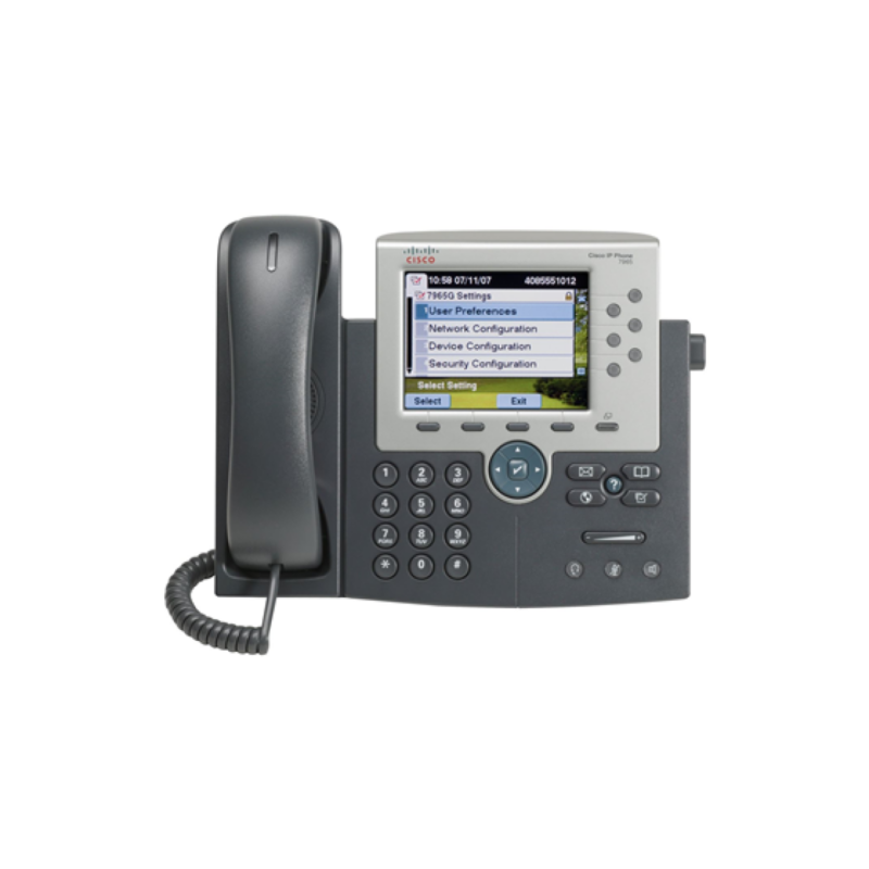 Teléfono Ip Cisco 7965G Voip 6 Líneas Silver Dark Gray
