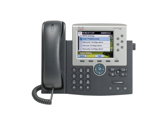 Teléfono Ip Cisco 7965G Voip 6 Líneas Silver Dark Gray