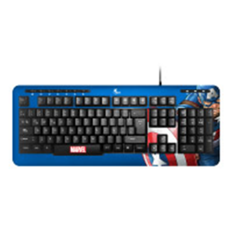 Teclado Alámbrico Multimedia Xtech Marvel Capitán América