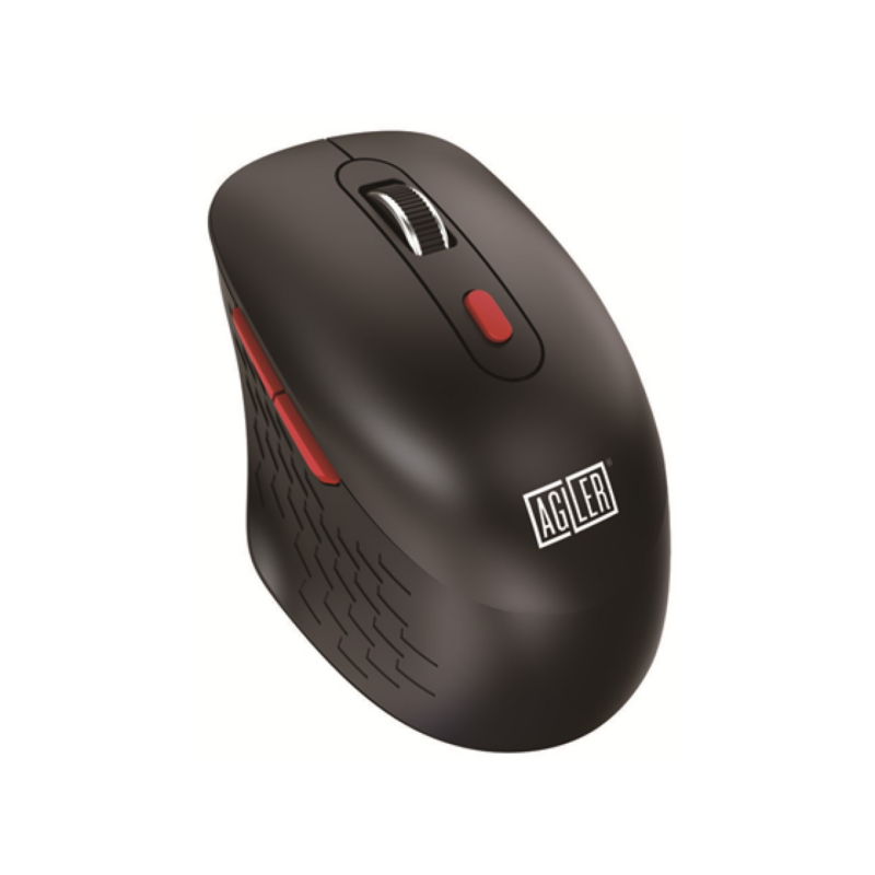 Mouse Agiler Wireless, Nano Receptor, Ultra Compacto. Negro (AGI-2095BK) Bateria No Incluida