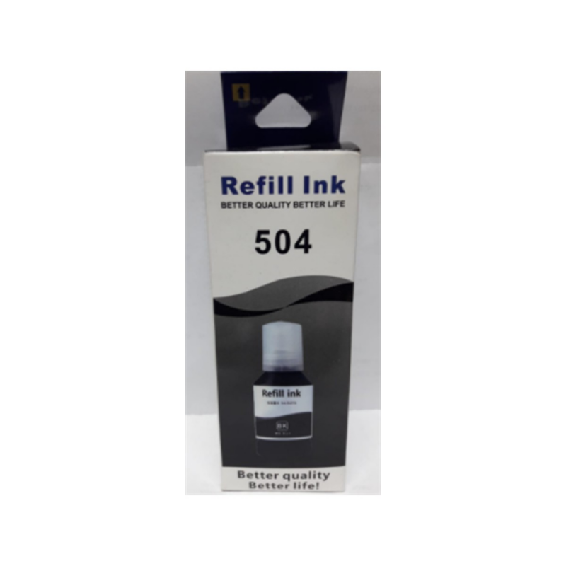 Botella De Tinta Refill Negro Epson T504120 127 Ml Compatible