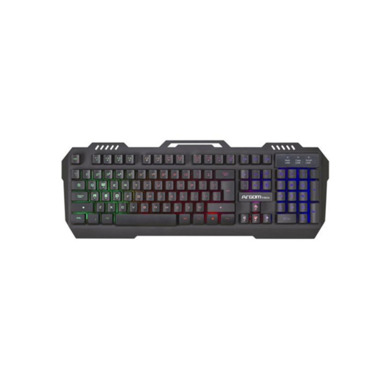 Teclado Gamer Con Luz RGB Argom Combat ARG-KB-2056BK USB