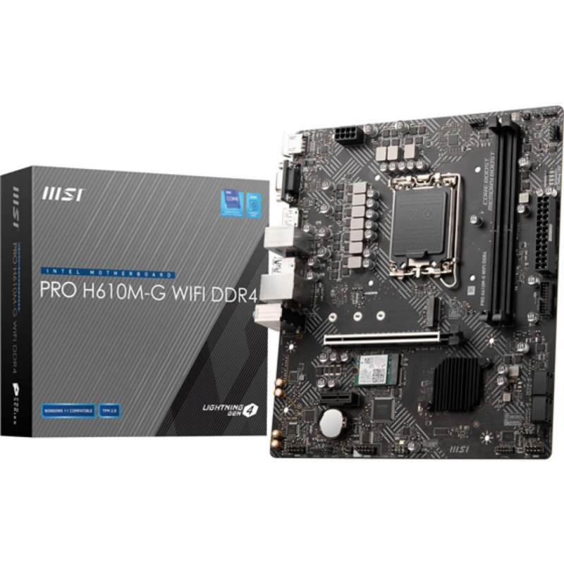 Placa Madre MSI PRO H610M-G DDR4 LGA1700 Micro-ATX
