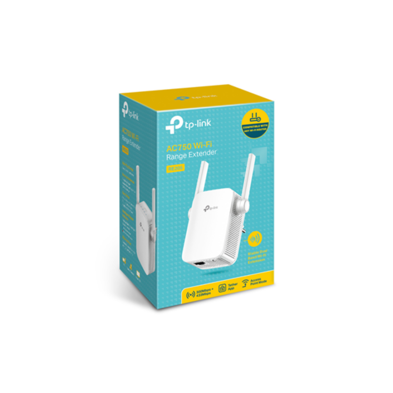 Repetidor WiFi TP-Link RE205 – Dual Band hasta 750Mbps