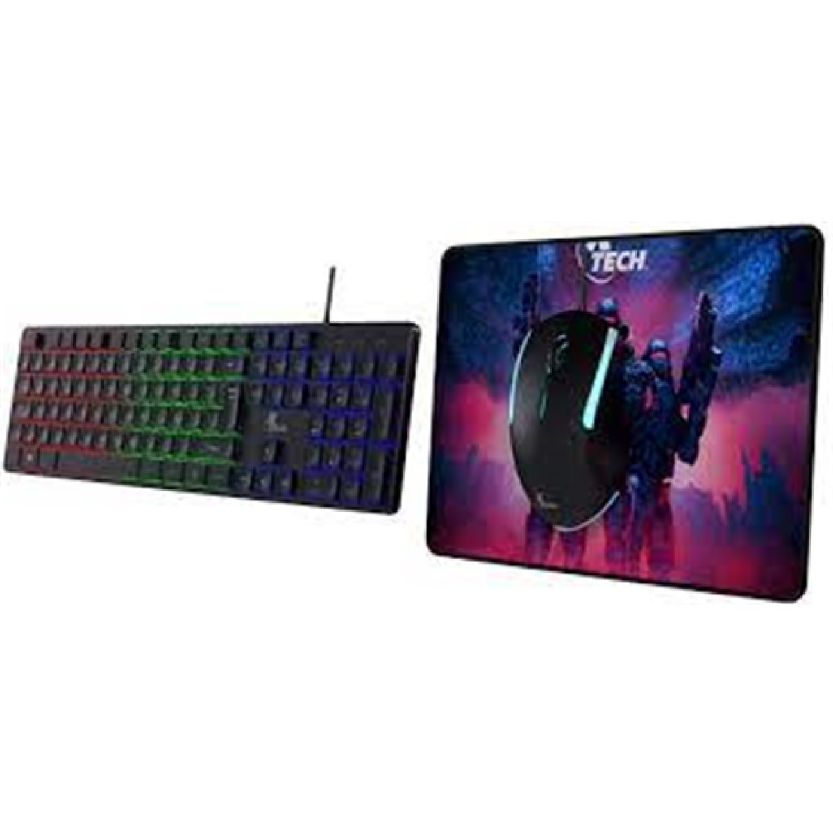 Combo Teclado Y Mouse Xtech XTK-535S Con Iluminación