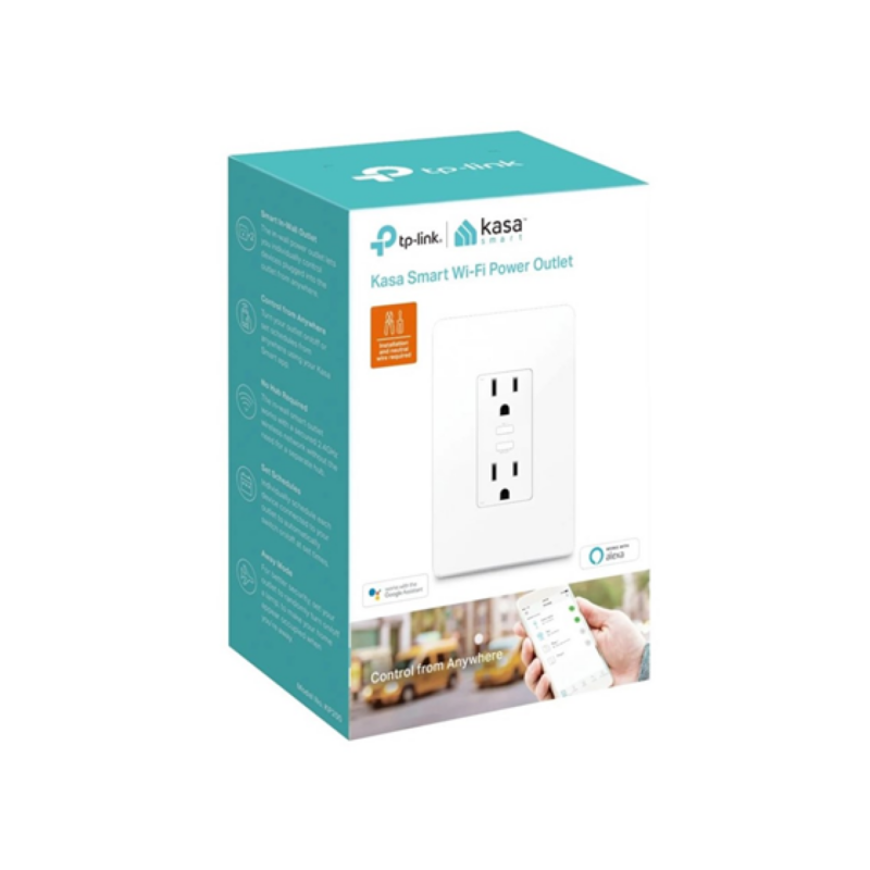 Tomacorriente Smart WiFi Tp-Link Kasa 2 Salidas Programable