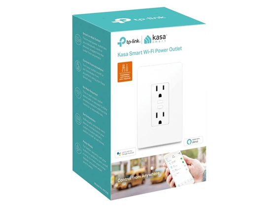 Tomacorriente Smart WiFi Tp-Link Kasa 2 Salidas Programable