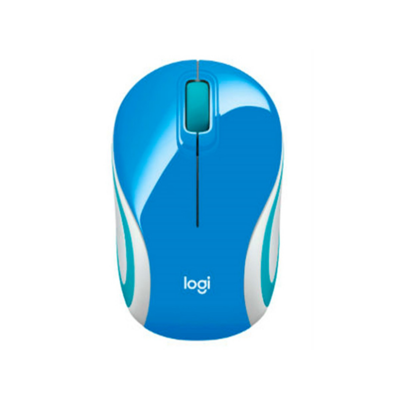Mouse Logitech M187 Inalámbrico Mini Óptico Palace Blue USB Nano Receiver