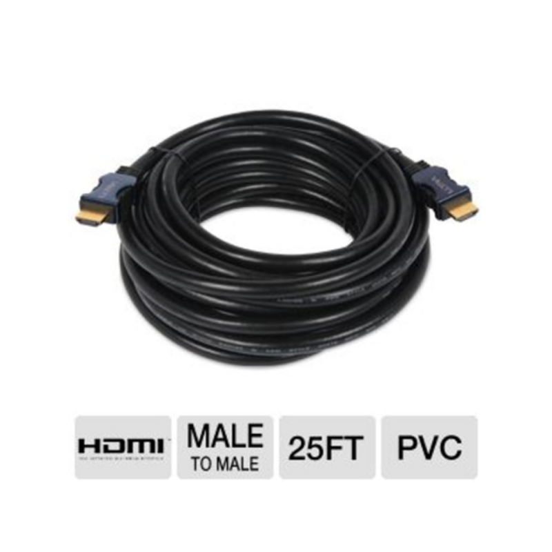 Cable HDMI 4K Alta Velocidad Myo Myo-H25 25 Ft Negro