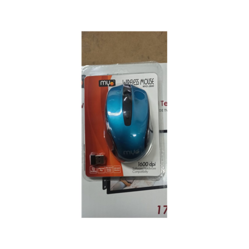 Mouse Inalámbrico Azul Myo Myo-2800