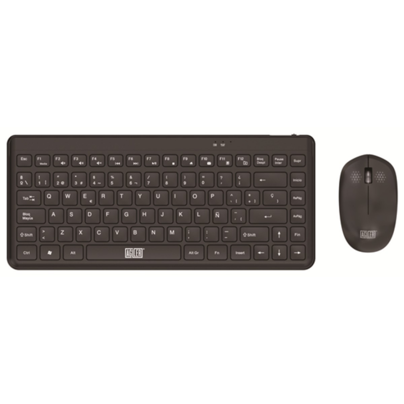 Combo Teclado Mouse Inalámbrico Agiler AGI-9895 Español Negro