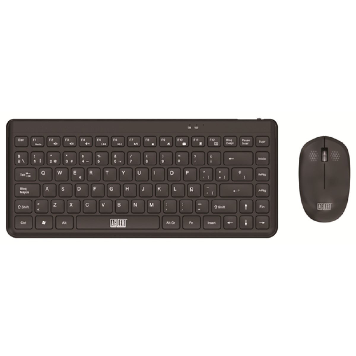 Combo Teclado Mouse Inalámbrico Agiler AGI-9895 Español Negro