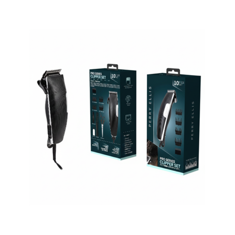 Kit Rasuradora De Cabello Perry Ellis Con 4 Peines Guía Y Tijera