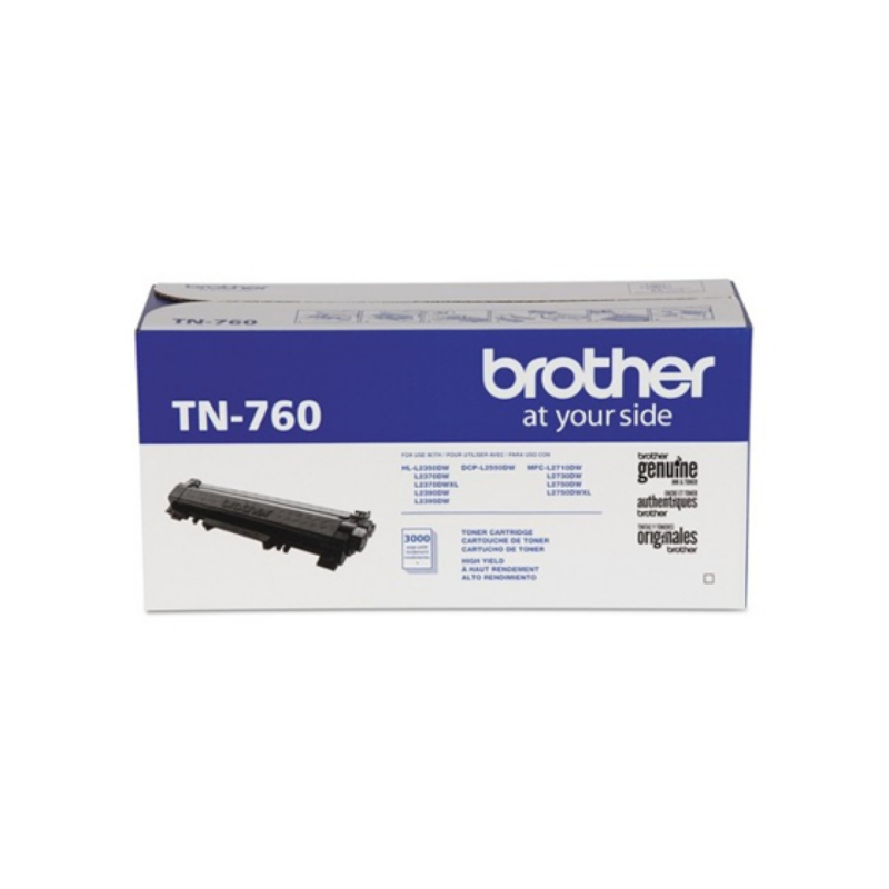 Toner Brother Tn760 Negro 3000 Paginas Para Impresora Mfcl2710Dw