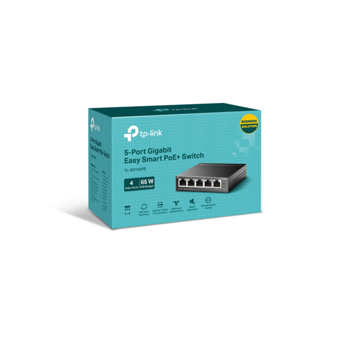 Switch Tp-Link Tl-Sg105Pe 5 Puertos Gigabit 4 Puertos Poe+