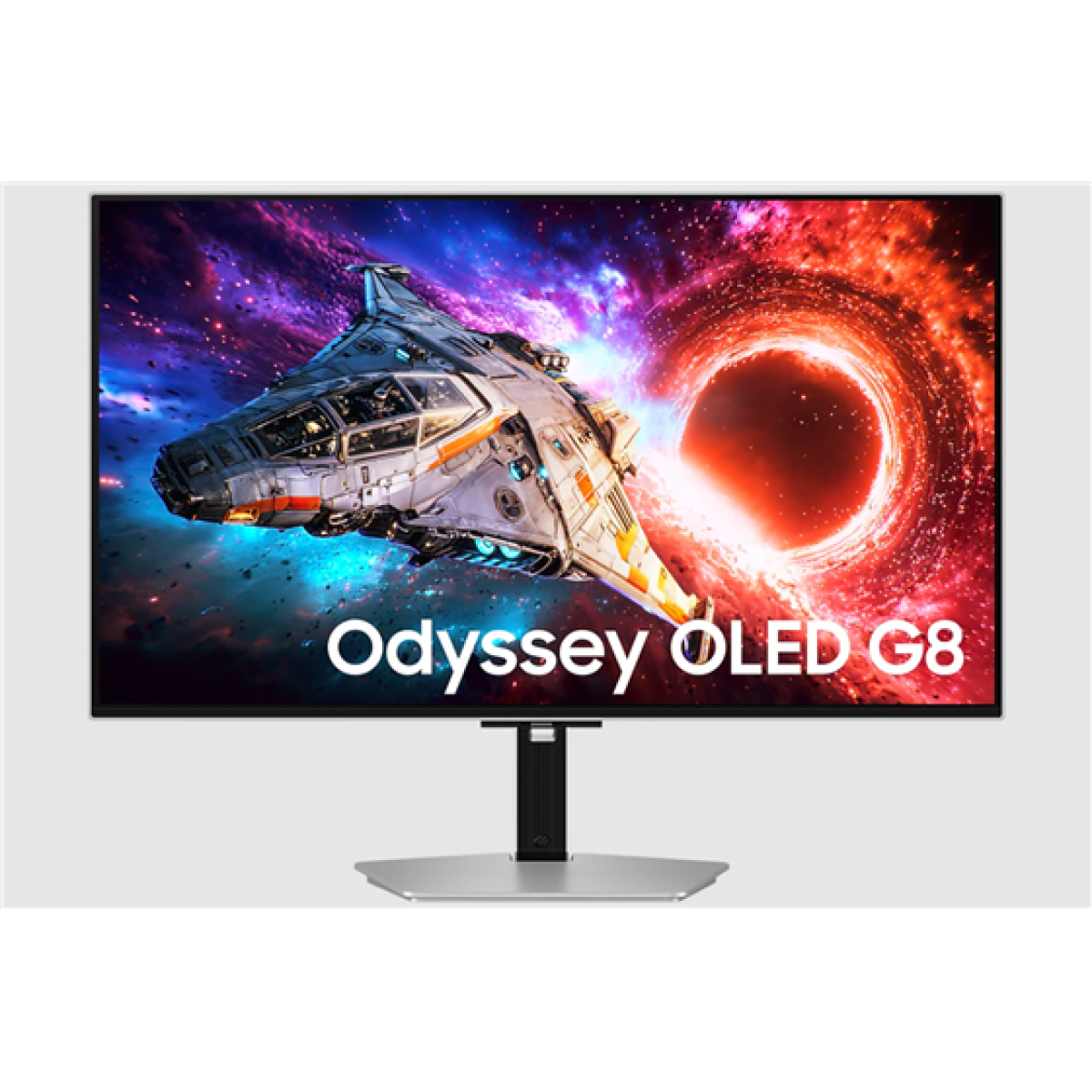 MONITOR SAMSUNG 32" GAMING ODYSSEY OLED G8 G80SH 4K (3,840 X 2,160), PANEL QD-OLED, FLAT, 240 HZ, 16:9, 0.03MS (GTG), VESA DISPLAYHDR TRUE BLACK 500, HDR10+ GAMING, NVIDIA G-SYNC COMPATIBLE / AMD FREESYNC PREMIUM PRO. PUERTOS: 2 HDMI 2.1, 1 DISPLAYPORT 2.1 (UHBR20), 1 USB-C (98W), 2 USB 3.2, JACK 3.5" PARA AUDÍFONOS (LS32HG800SNXZA).
