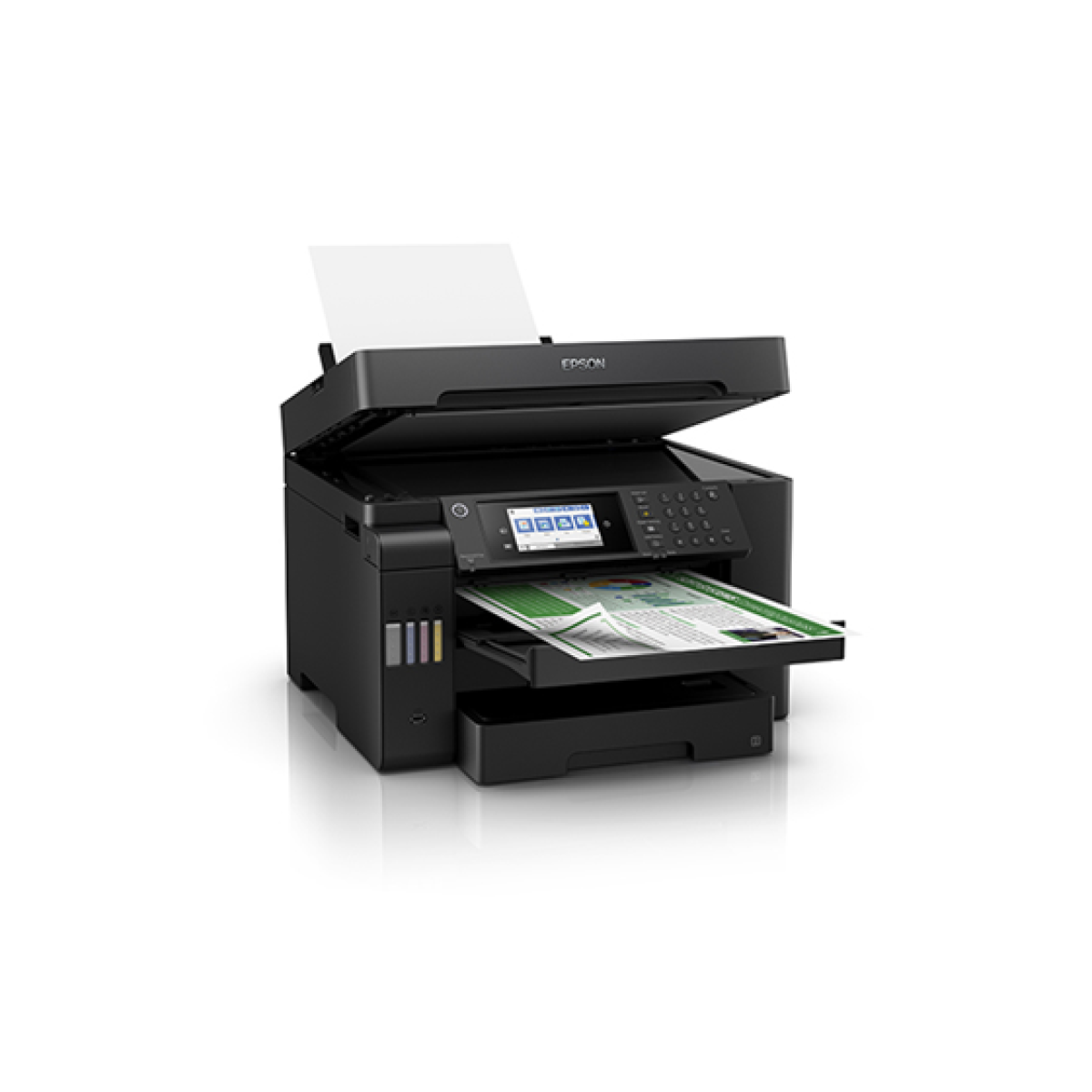 IMPRESORA EPSON ECOTANK L15150 SISTEMA MULTIFUNCIONAL A3, TECNOLOGÍA ECOFIT, IMPRESIÓN DE HASTA 25 ISO PPM NEGRO Y 12 ISO PPM COLOR, USB,  4800 X 24000 DPI, REMPLAZO DE LA L1455.