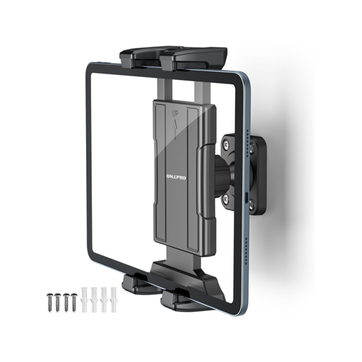 SOPORTE DE PARED PARA TABLETA OHLPRO UNIVERSAL - SOPORTA DESDE 4.7" HASTA 13" - ROTACION 360 GRADOS - COMPATIBLE CON IPAD - IPHONE - KINDLE - FIRE HD - GALAXY TAB