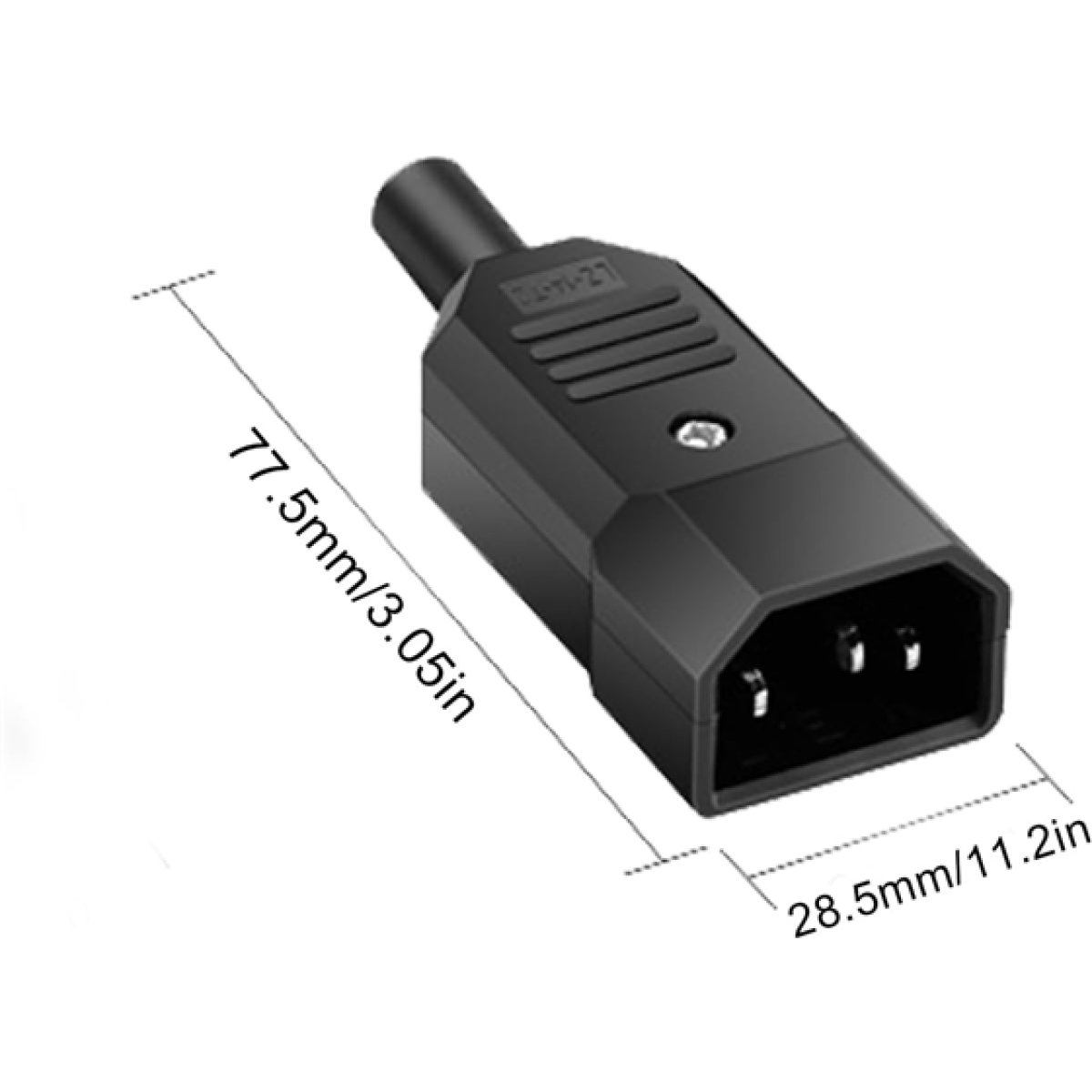 Conector Ac Macho Jsadzkj Iec C14 250V 10A