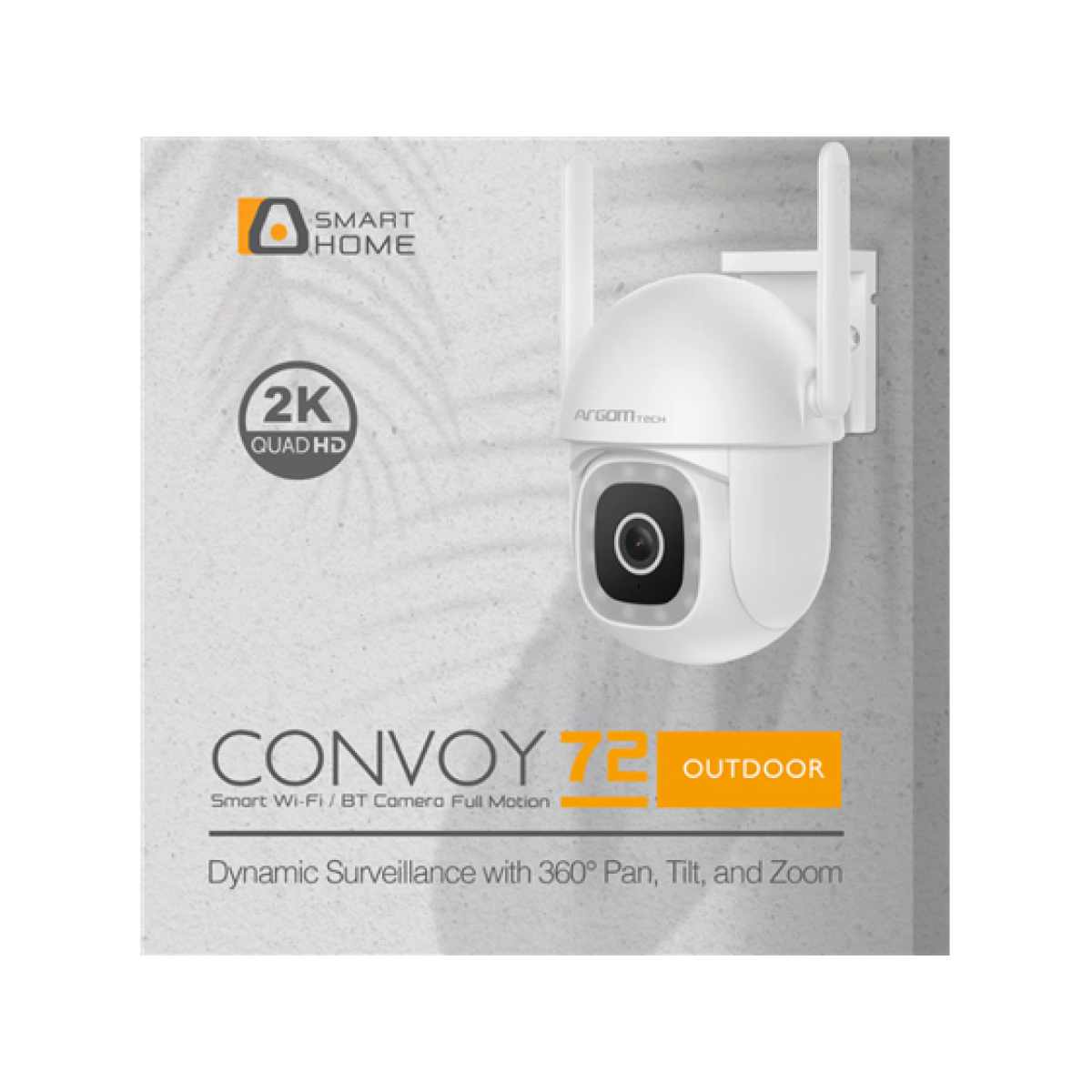 Cámara Smart WiFi Argom Convoy Exterior 2K 3Mp Ptz Arg-Sv-8072Wt