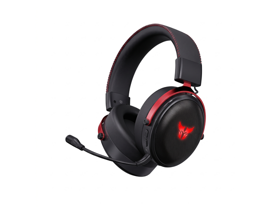 AUDIFONO ARGOM COMBAT GAMING INALÁMBRICO, CONECTIVIDAD 3 EN 1 (2.4GHZ, BLUETOOTH 5.4, CABLE 3.5MM), CONTROLADORES DE 50MM, MICRÓFONO DESMONTABLE, ILUMINACIÓN RGB, BATERÍA HASTA 70 HORAS (BT) / 40 HORAS (2.4GHZ), POTENCIA DE SALIDA 30MW X 2, COLOR NEGRO/ROJO (ARG-HS-2847BK)