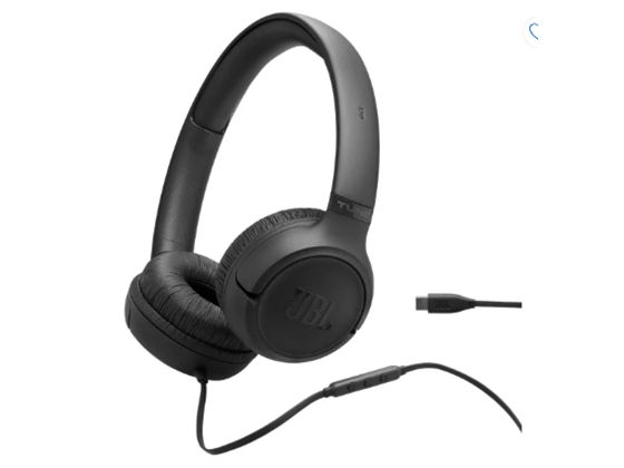 Audífonos On-Ear Jbl Tune 530 USB-C Negro