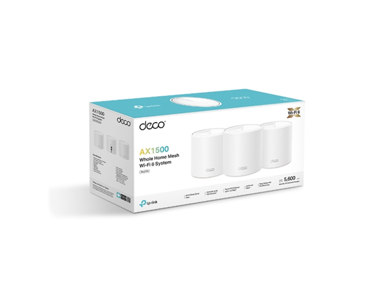 ROUTER WI-FI 6 MESH TP-LINK DECO X10 (3-PACK), AX1500, HASTA 1201 MBPS EN 5GHZ Y 300 MBPS EN 2.4GHZ, 3 PUERTOS GIGABIT POR UNIDAD, MESH AI, COBERTURA PARA HOGARES GRANDES, IDEAL PARA STREAMING 4K, GESTIÓN DESDE LA APP DECO.