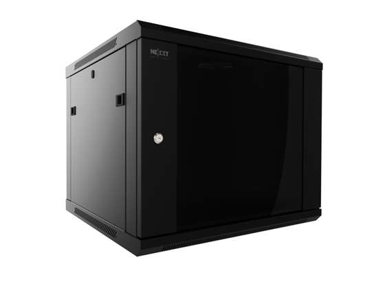 GABINETE DE PARED NEXXT 18U SEMI ENSAMBLADO, 600X450MM, 2 RANURAS PARA ABANICOS, (NPC-F18U64B)